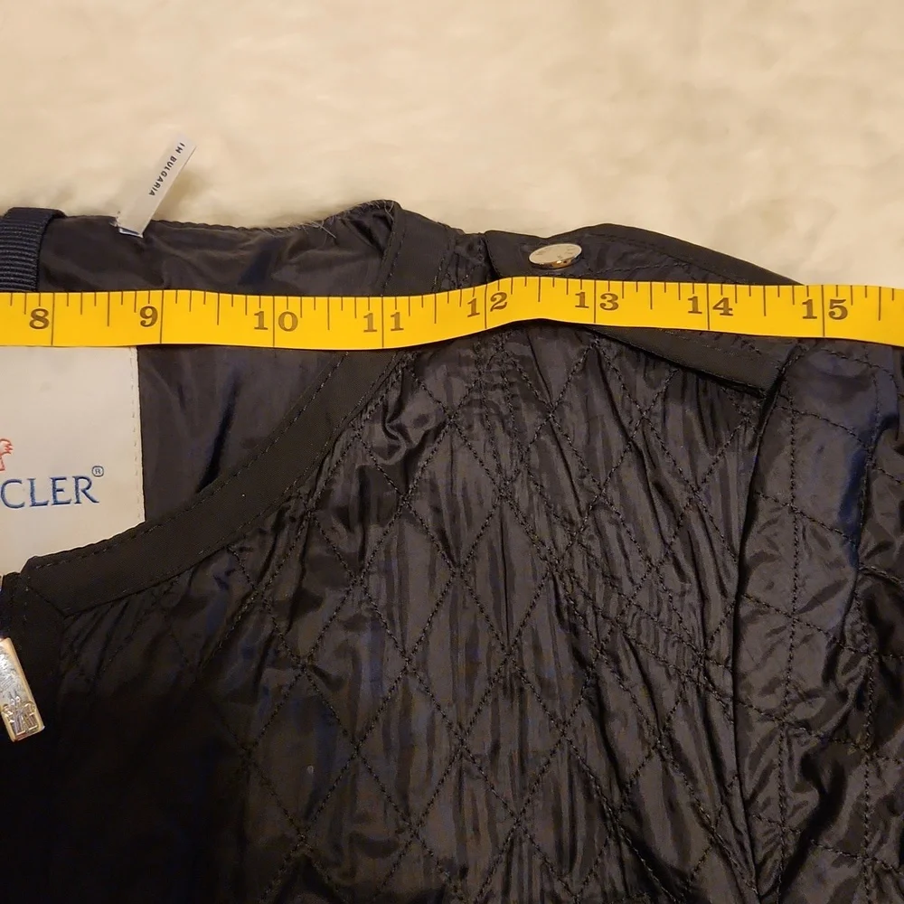 Moncler Women's Lightweight Black Nylon Jacket Size 3 - Picture 13 of 16